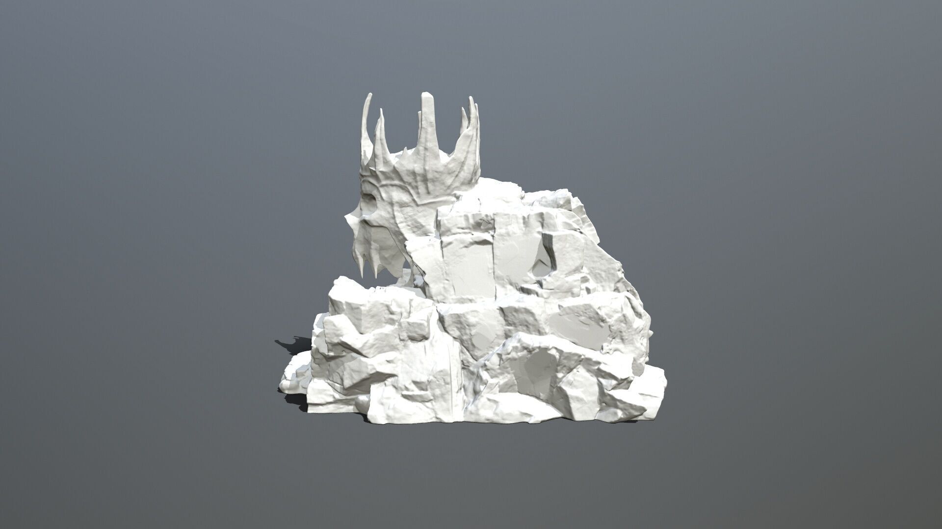 Skull Cave 3D print model_2