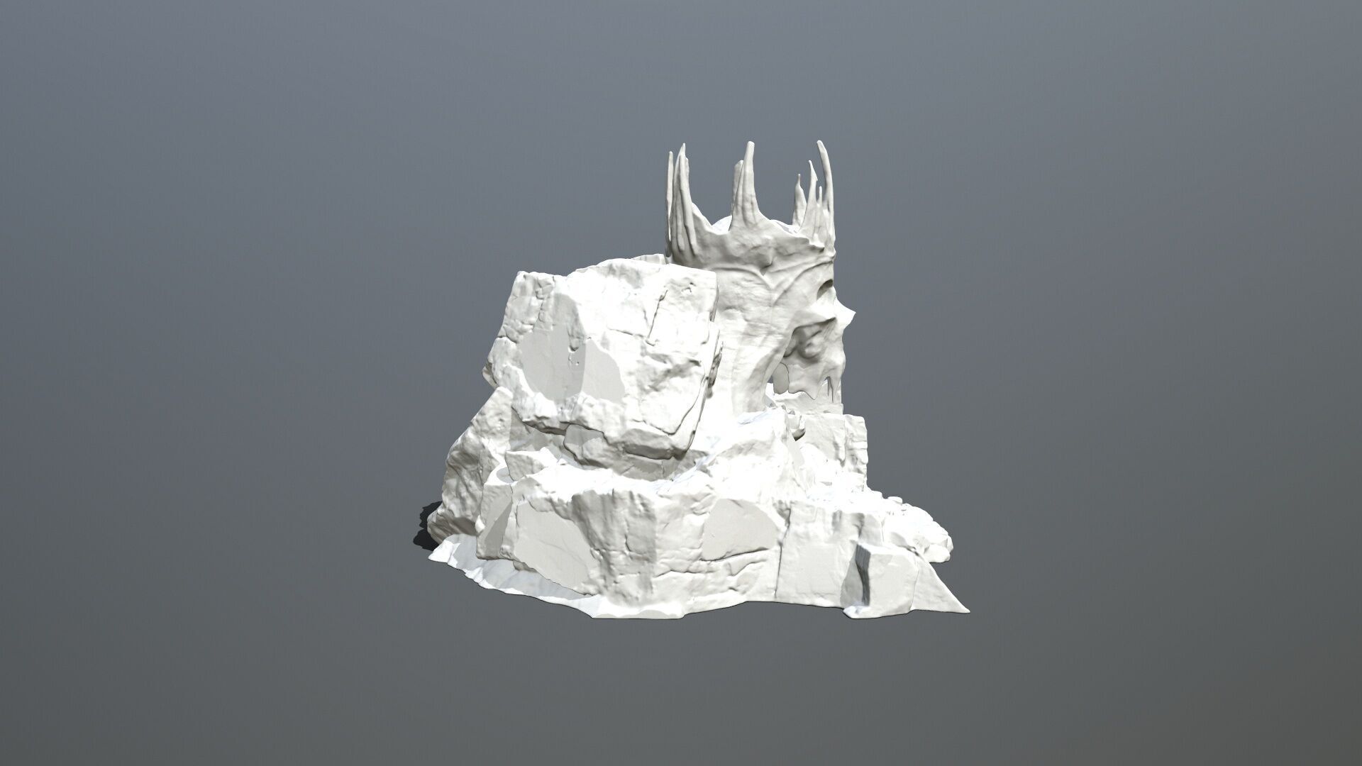 Skull Cave 3D print model_6