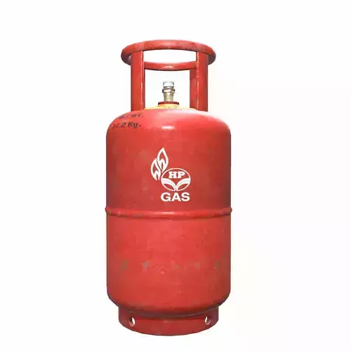 HPCL Gas Cylinder Low Poly Low-poly 3D model