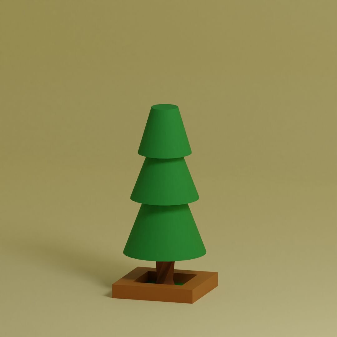Low Poly Trees Collection - 25 trees  pack 1 Low-poly 3D model_18