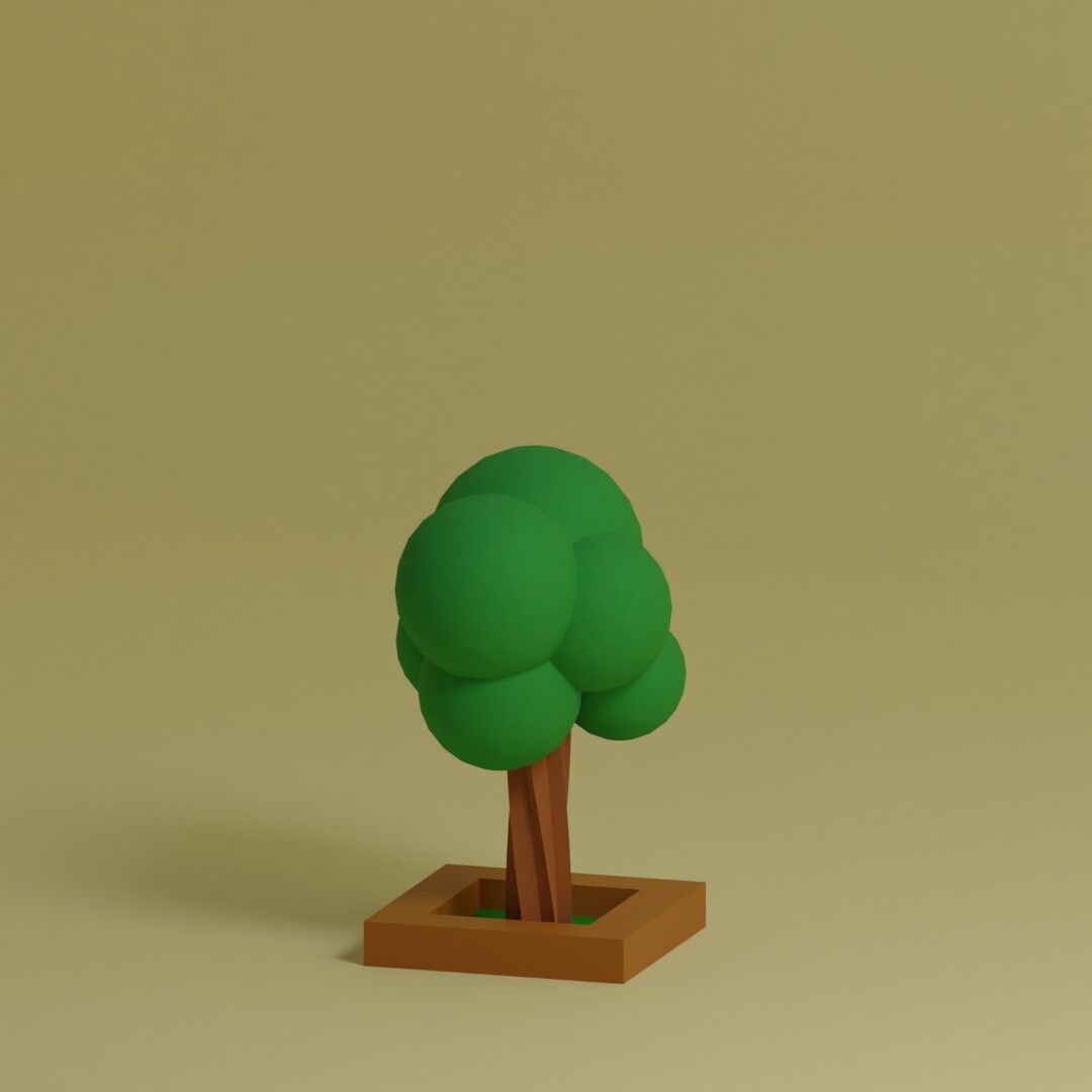 Low Poly Trees Collection - 25 trees  pack 1 Low-poly 3D model_13