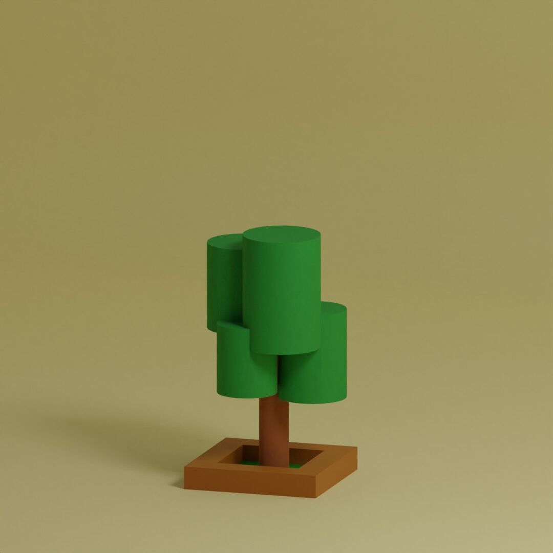 Low Poly Trees Collection - 25 trees  pack 1 Low-poly 3D model_19