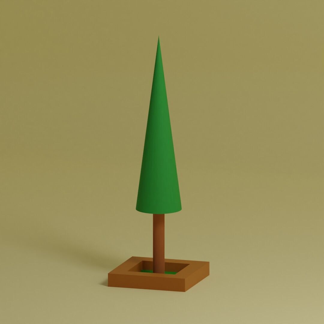 Low Poly Trees Collection - 25 trees  pack 1 Low-poly 3D model_7