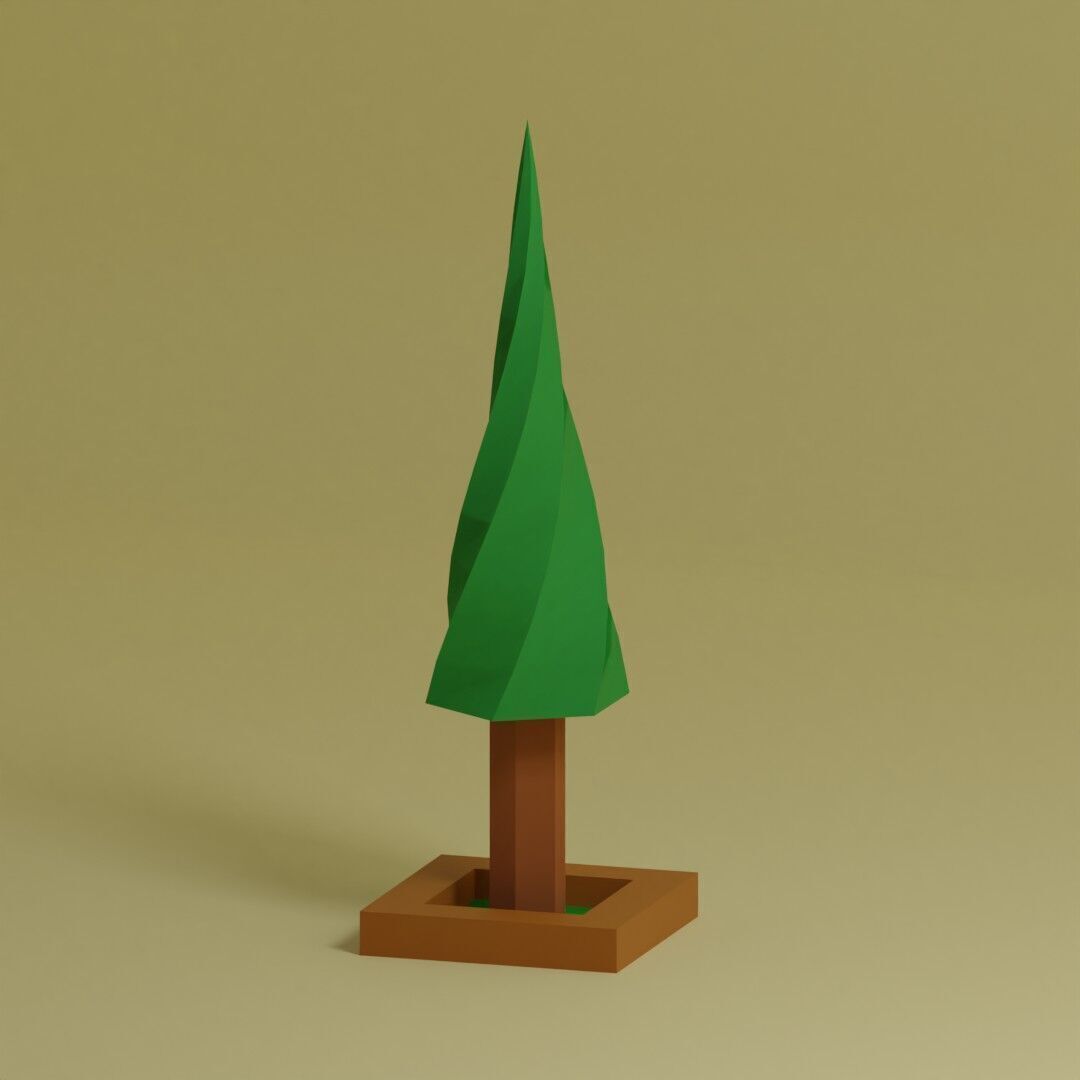 Low Poly Trees Collection - 25 trees  pack 1 Low-poly 3D model_10