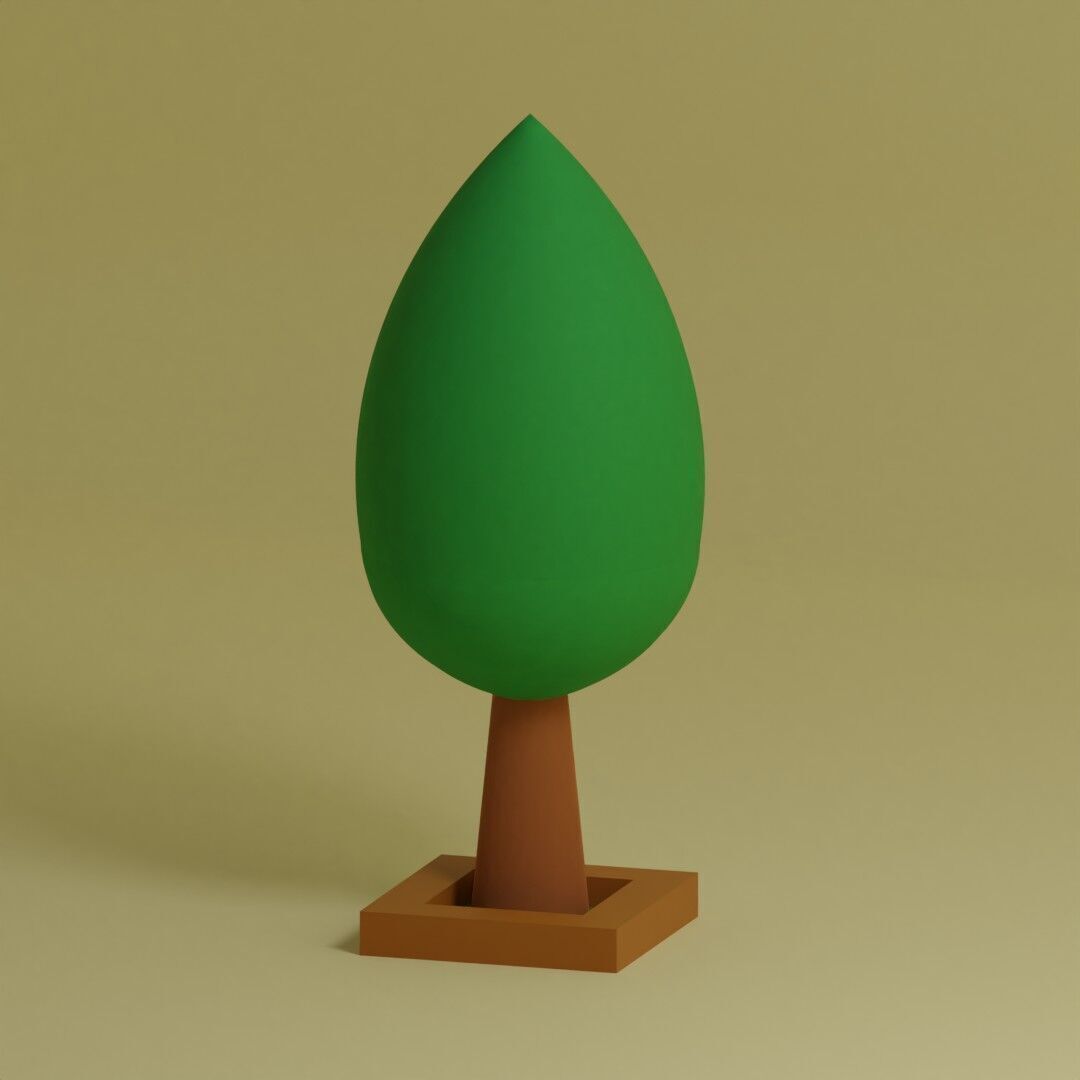 Low Poly Trees Collection - 25 trees  pack 1 Low-poly 3D model_24