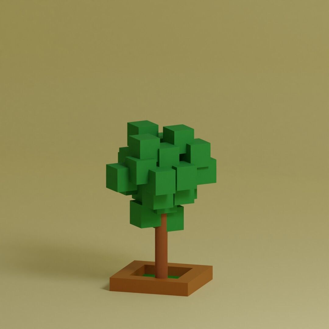 Low Poly Trees Collection - 25 trees  pack 1 Low-poly 3D model_20