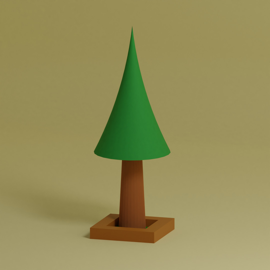 Low Poly Trees Collection - 25 trees  pack 1 Low-poly 3D model_14