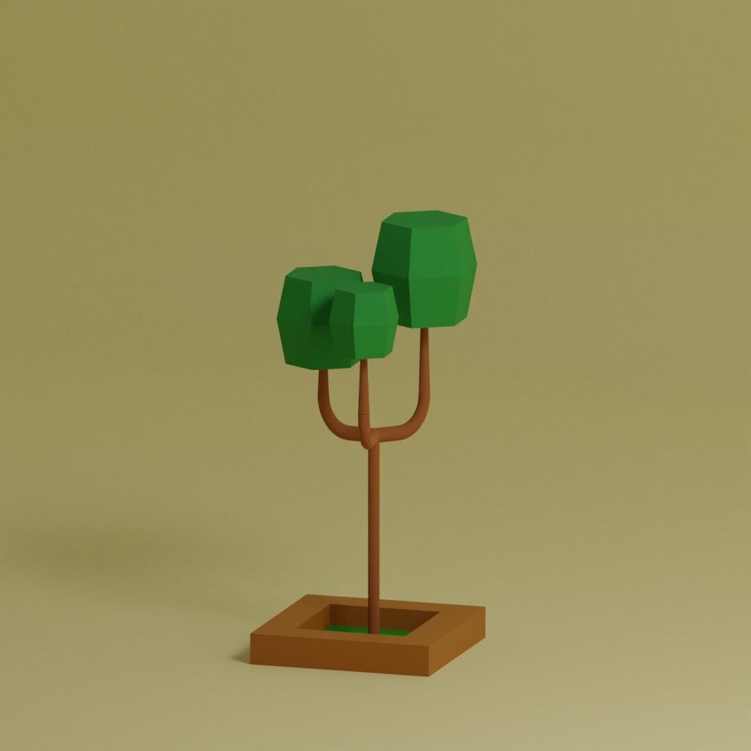 Low Poly Trees Collection - 25 trees  pack 1 Low-poly 3D model_15