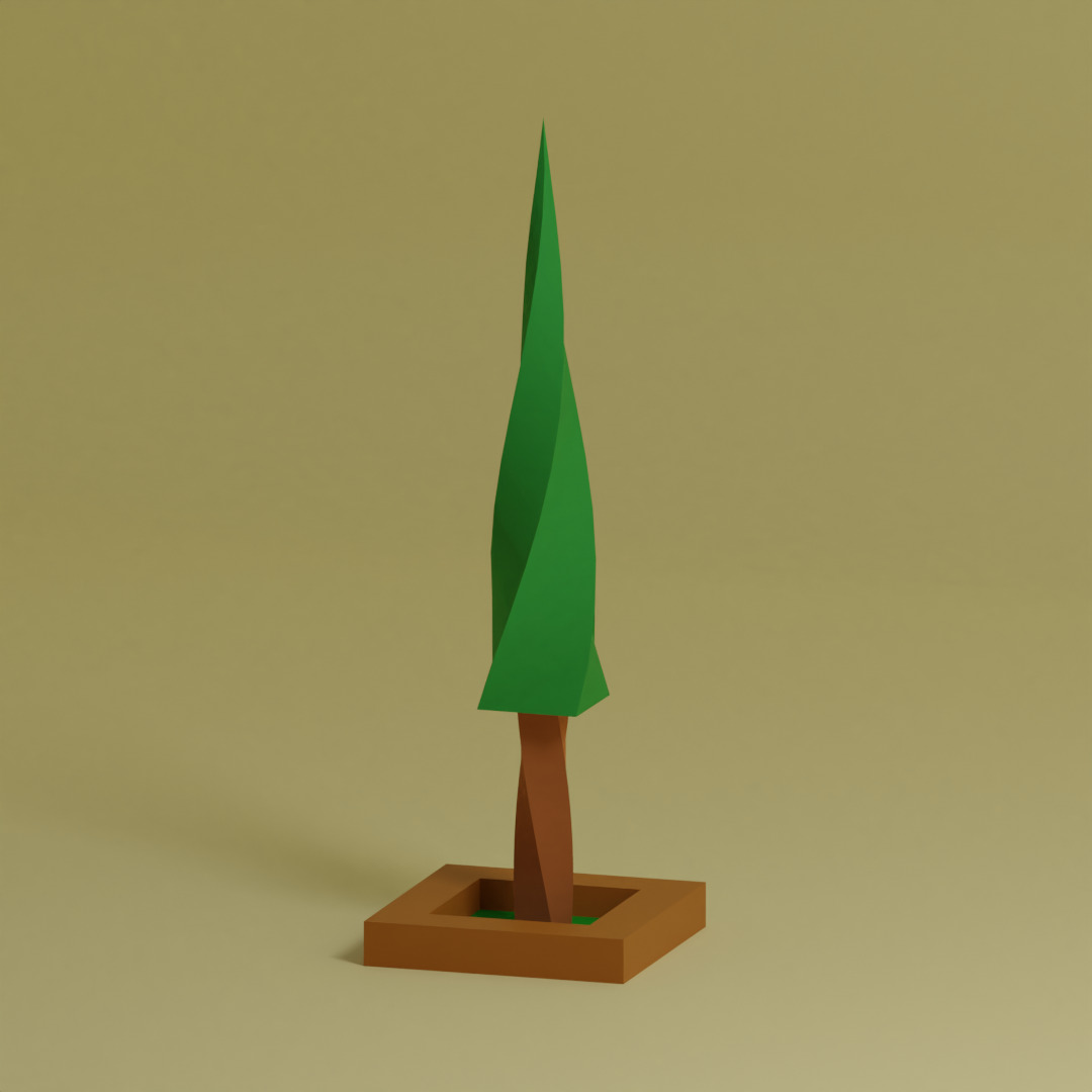 Low Poly Trees Collection - 25 trees  pack 1 Low-poly 3D model_22