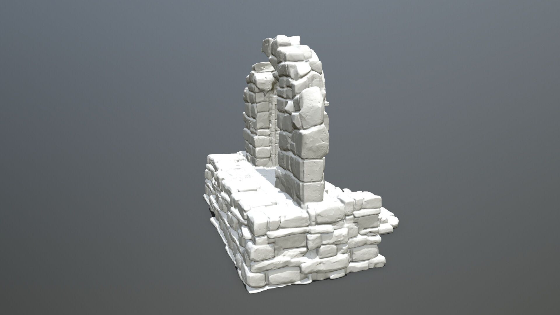 Ruin Gate 3D print model_4