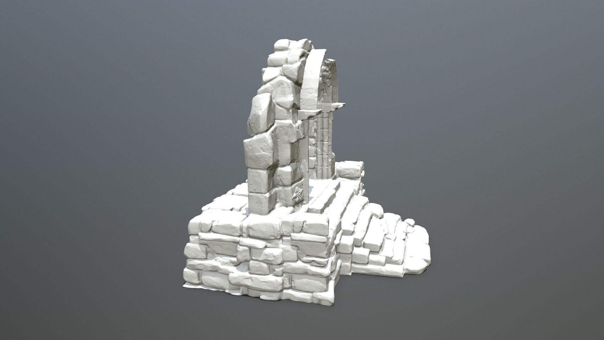 Ruin Gate 3D print model_3