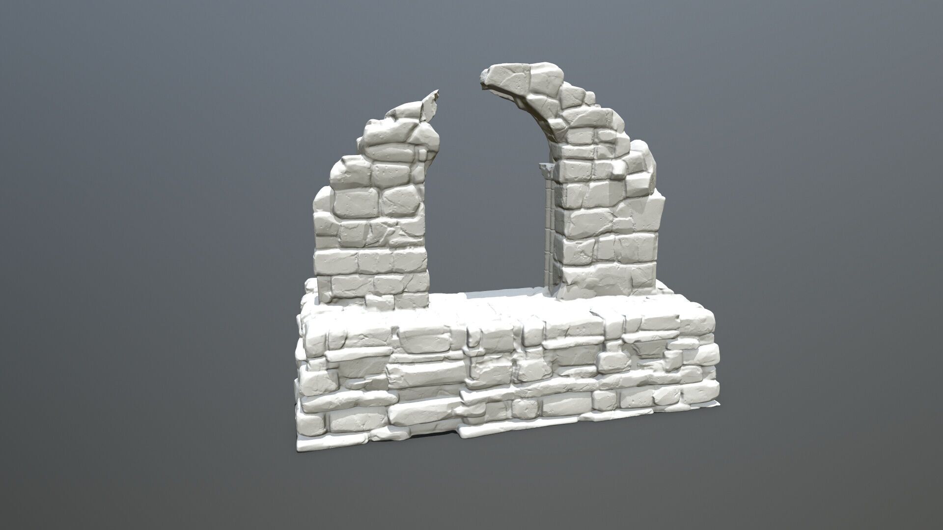 Ruin Gate 3D print model_6