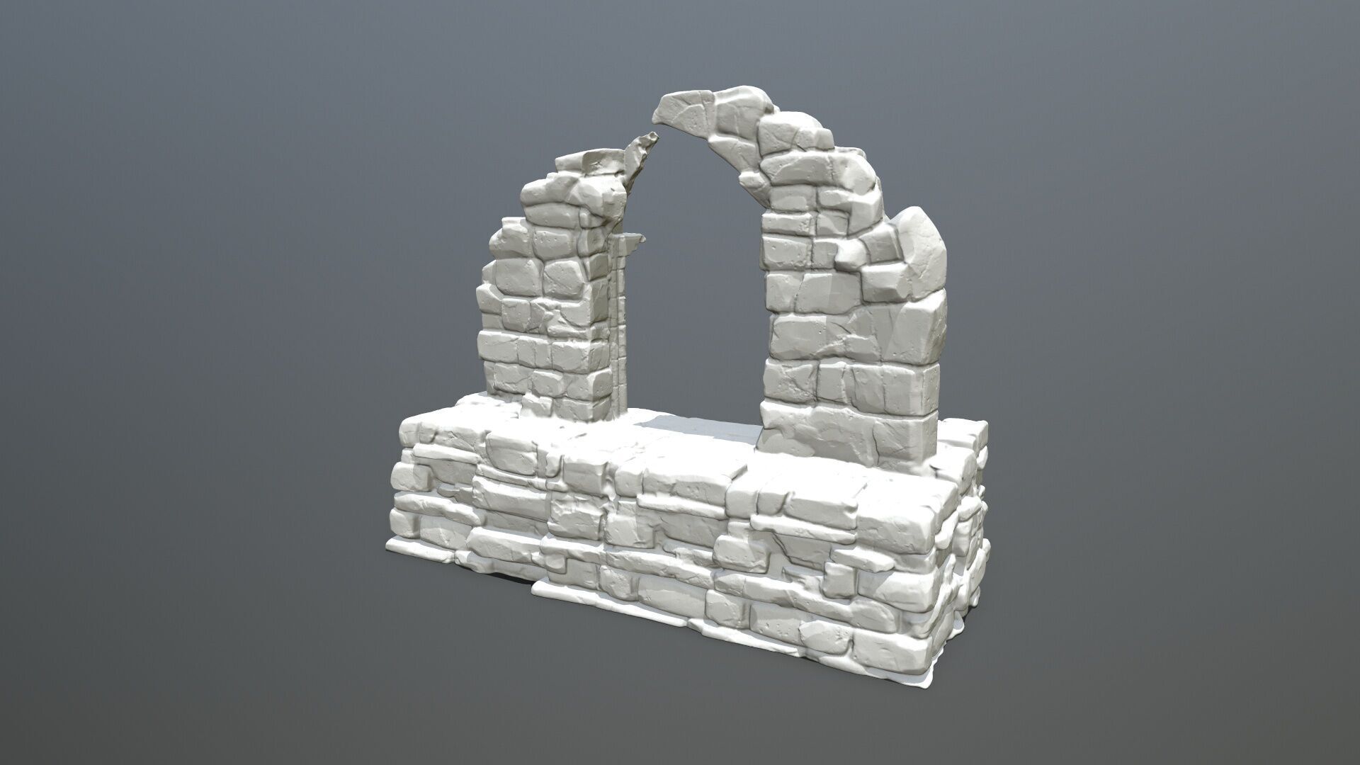 Ruin Gate 3D print model_5