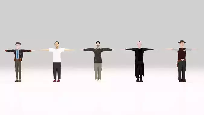 Character pack Rigged 02