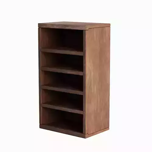 Old Wooden Bookshelf 05