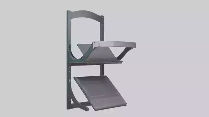 Magazine rack model Low-poly 3D model