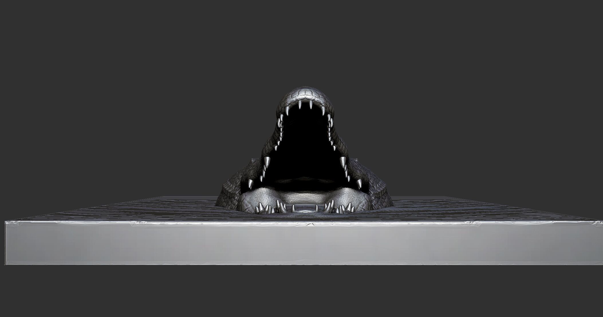 crocodile for 3d printing  3D print model_13