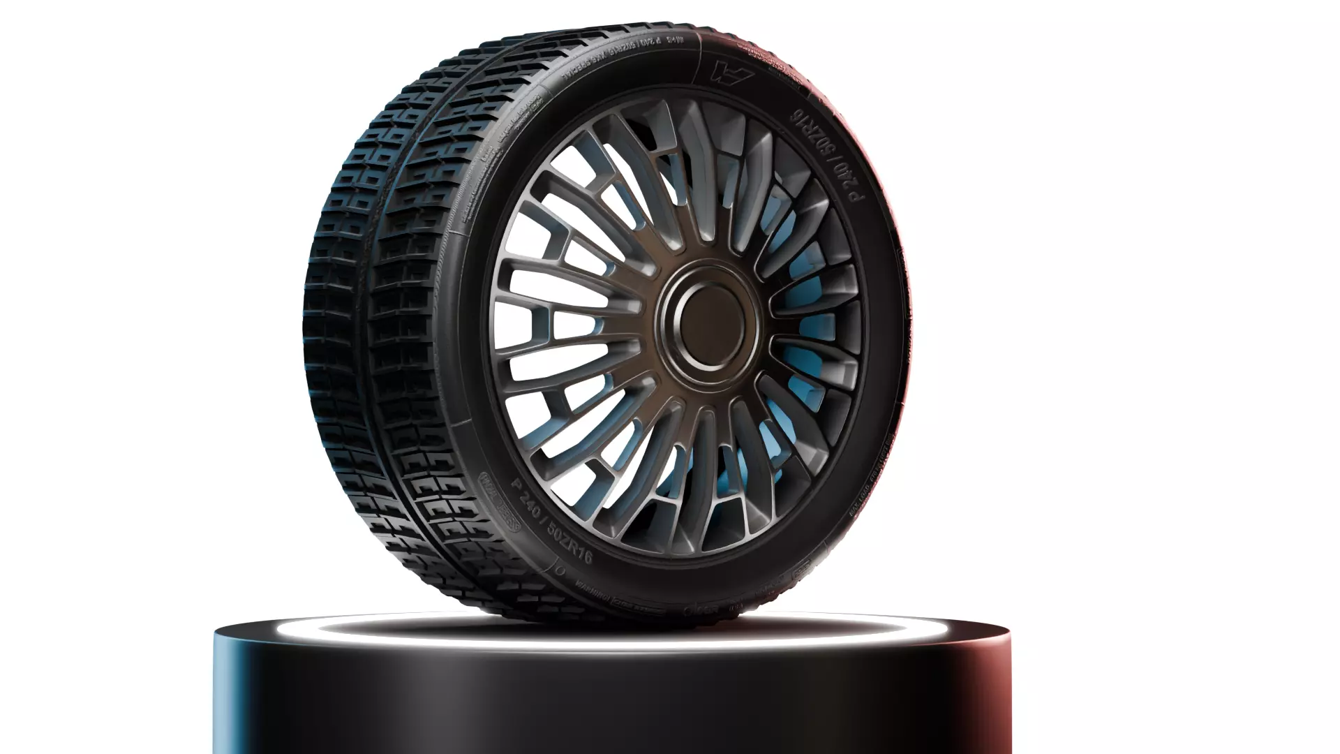 High Detail Wheel 3D Model 4K PBR Textures Game Ready Asset Low-poly 3D model