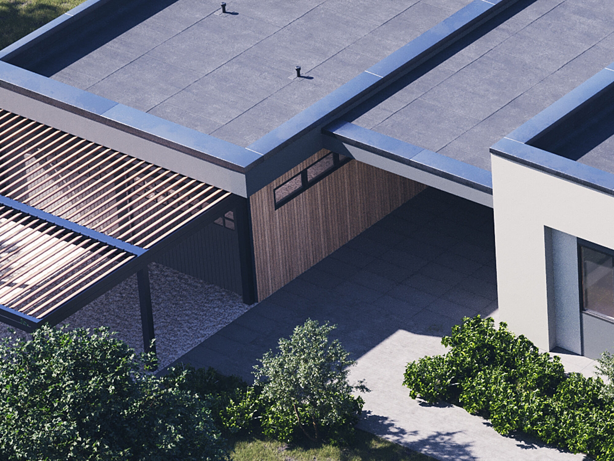 Exterior House Scene 3D model_9