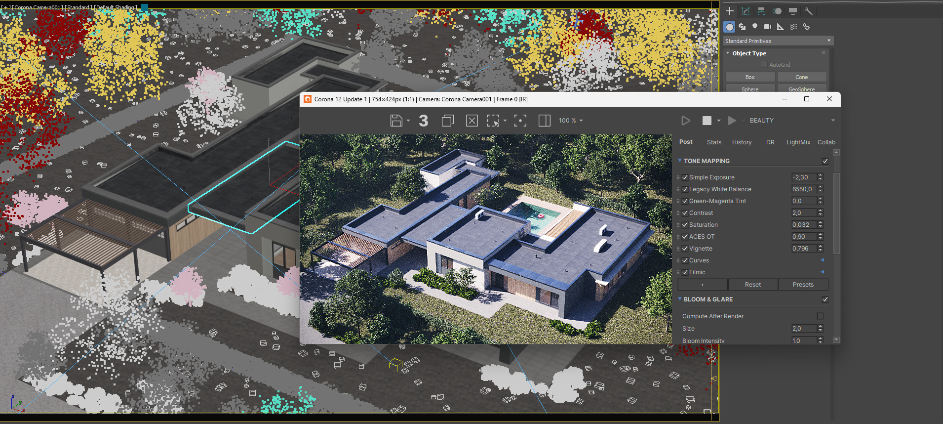 Exterior House Scene 3D model_10
