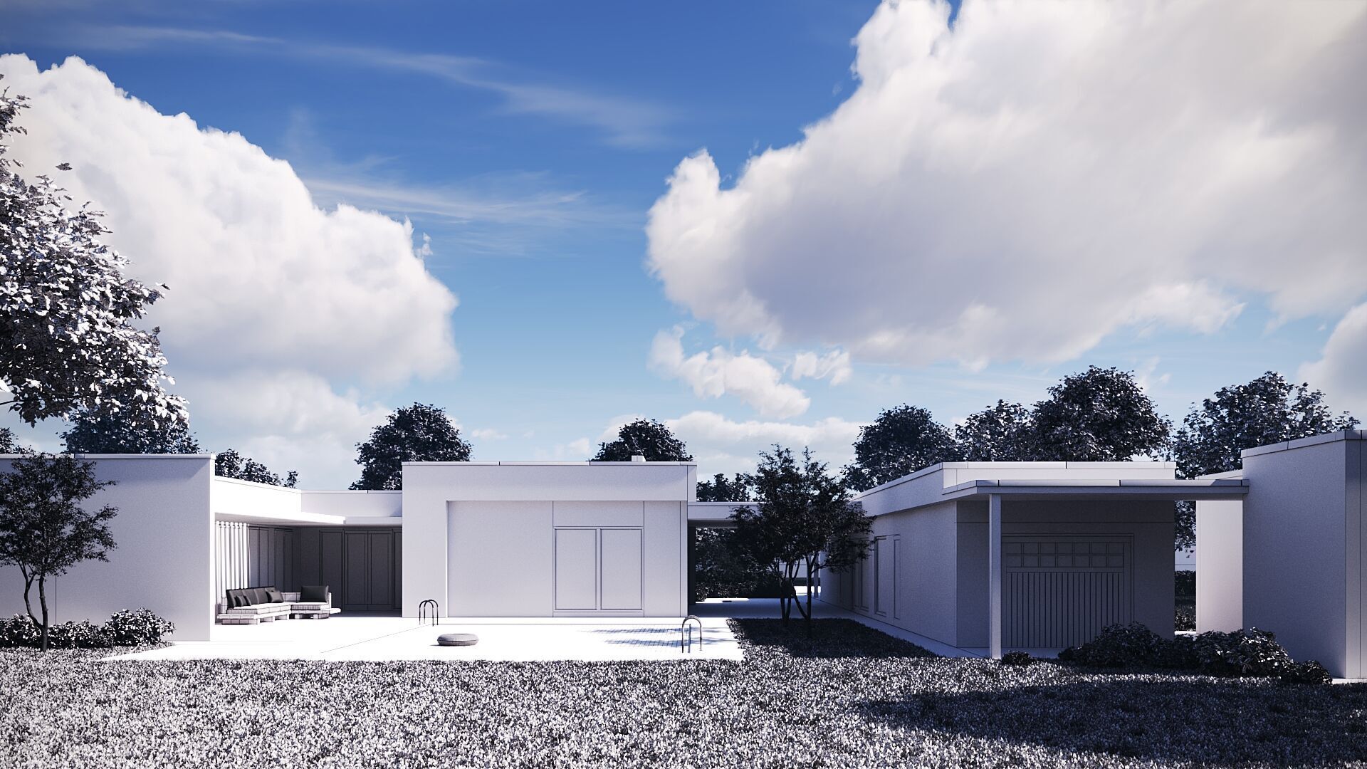 Exterior House Scene 3D model_17