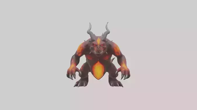 Magma Demon Beast model