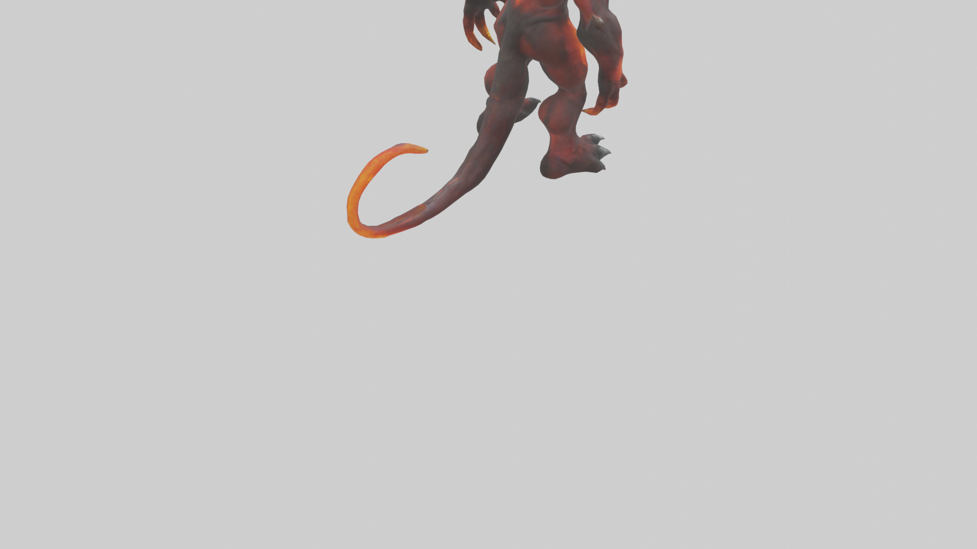 Magma Demon model Low-poly 3D model_5