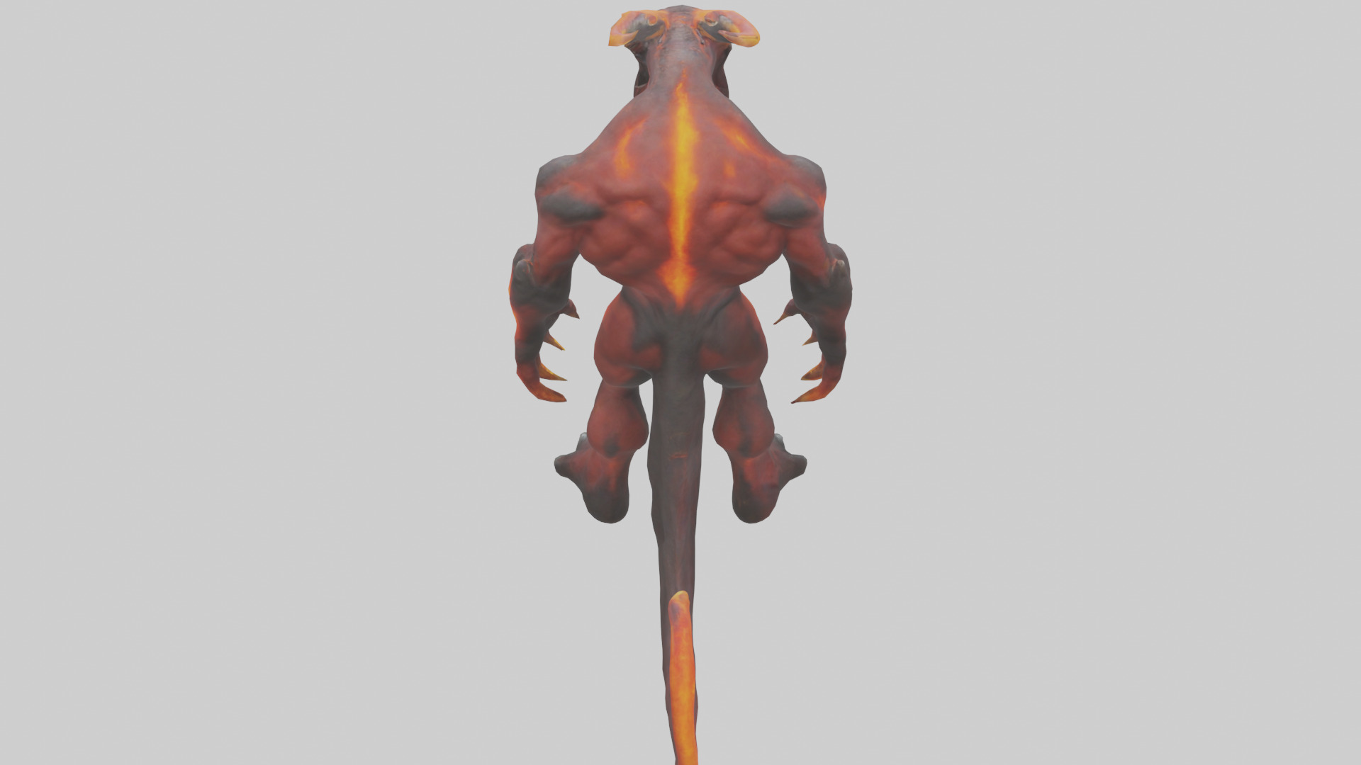 Magma Demon model Low-poly 3D model_15