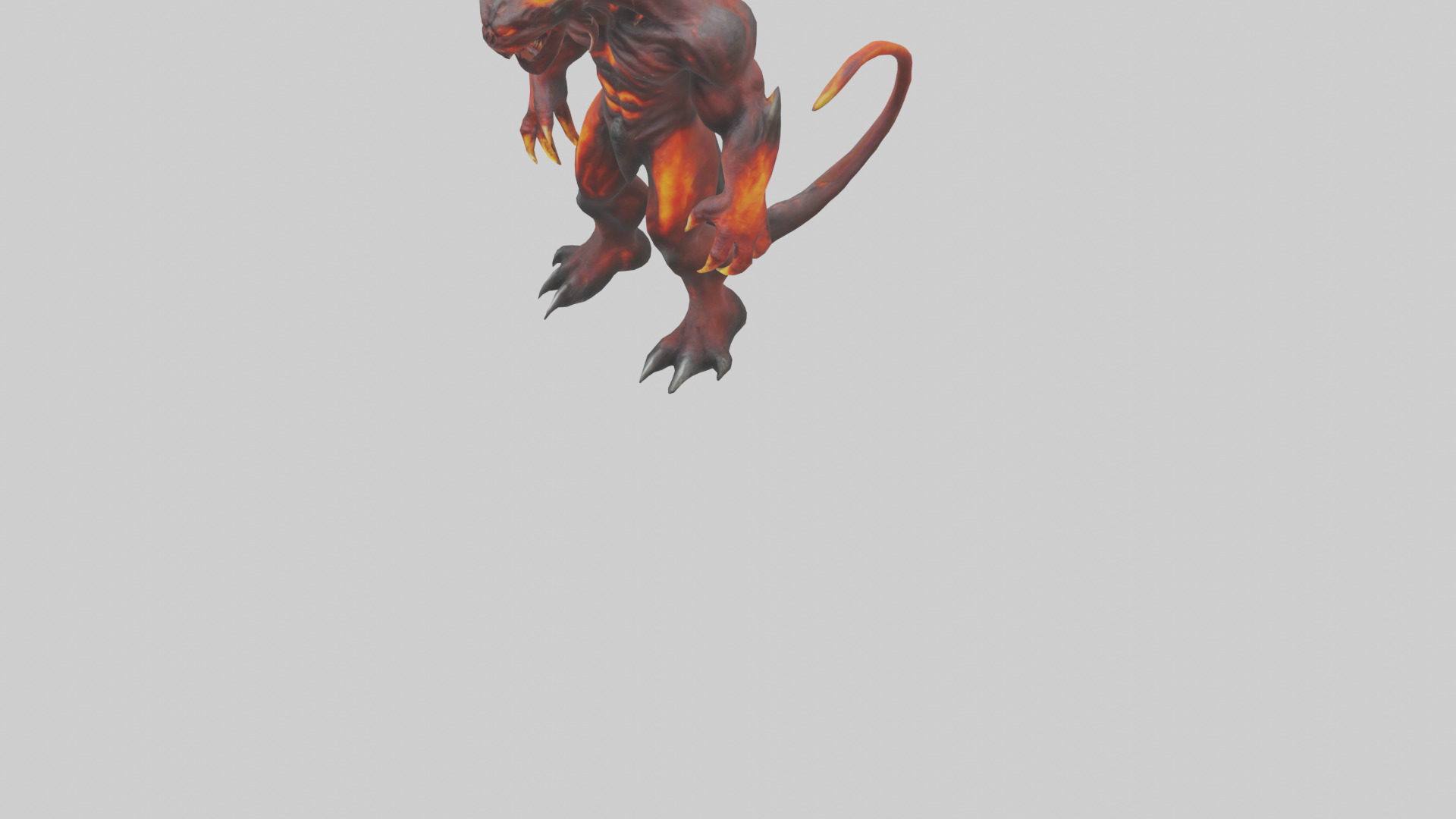 Magma Demon model Low-poly 3D model_6
