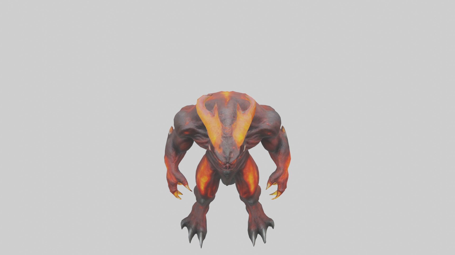 Magma Demon model Low-poly 3D model_16