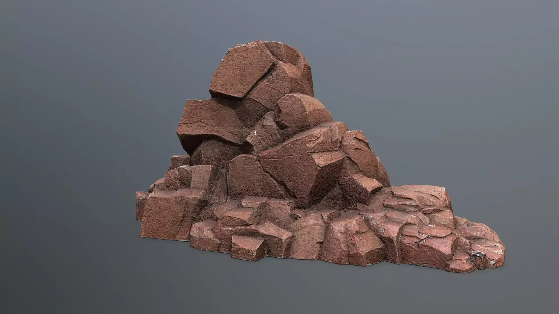 cliff rocks Low-poly 3D model