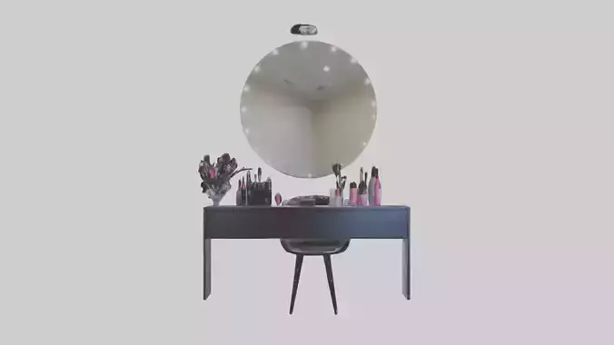 Makeup Room Low-poly 3D model