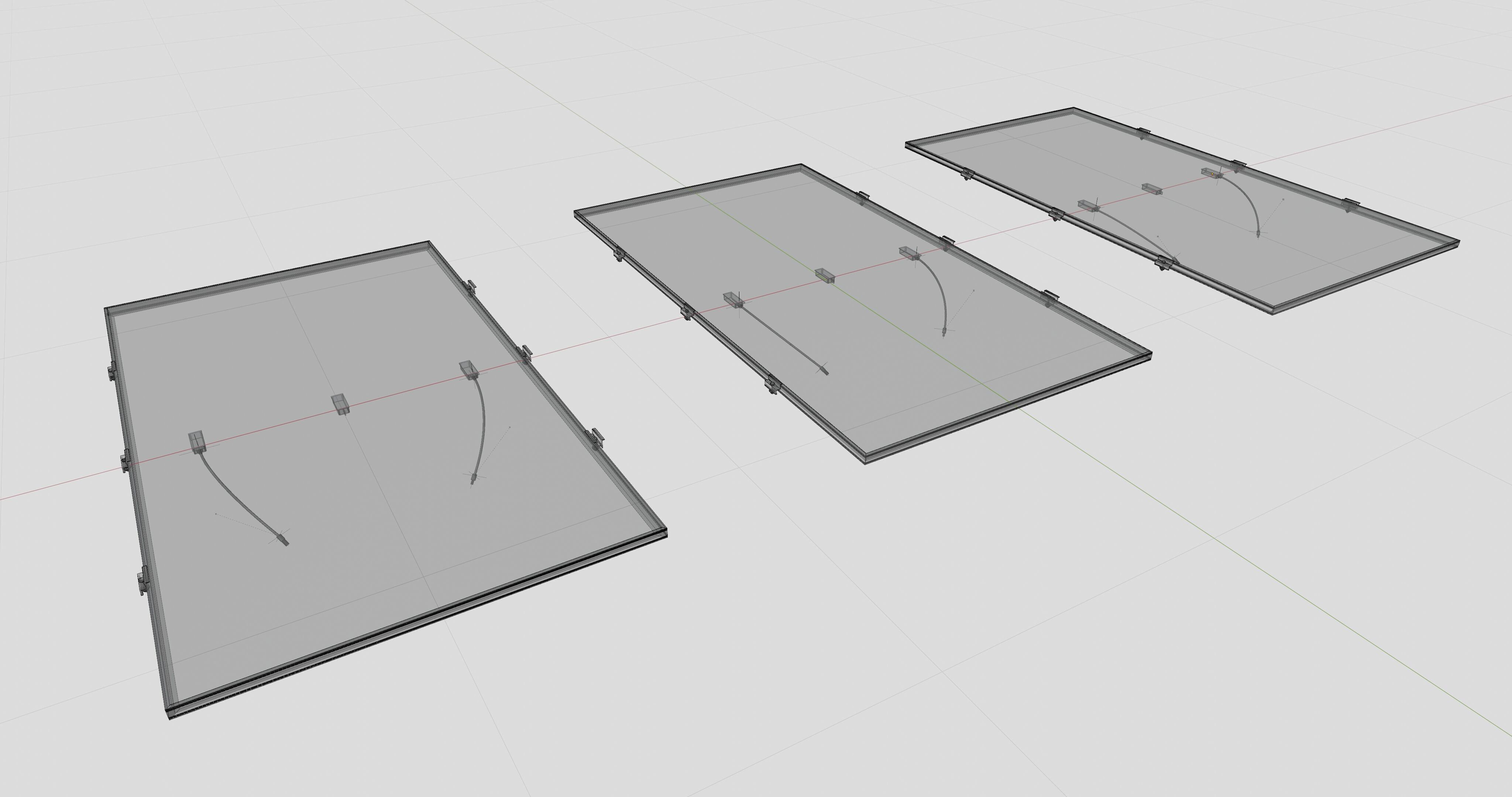 Black Framed Solar Panel 675W 2384x1303x35mm 3D model_28