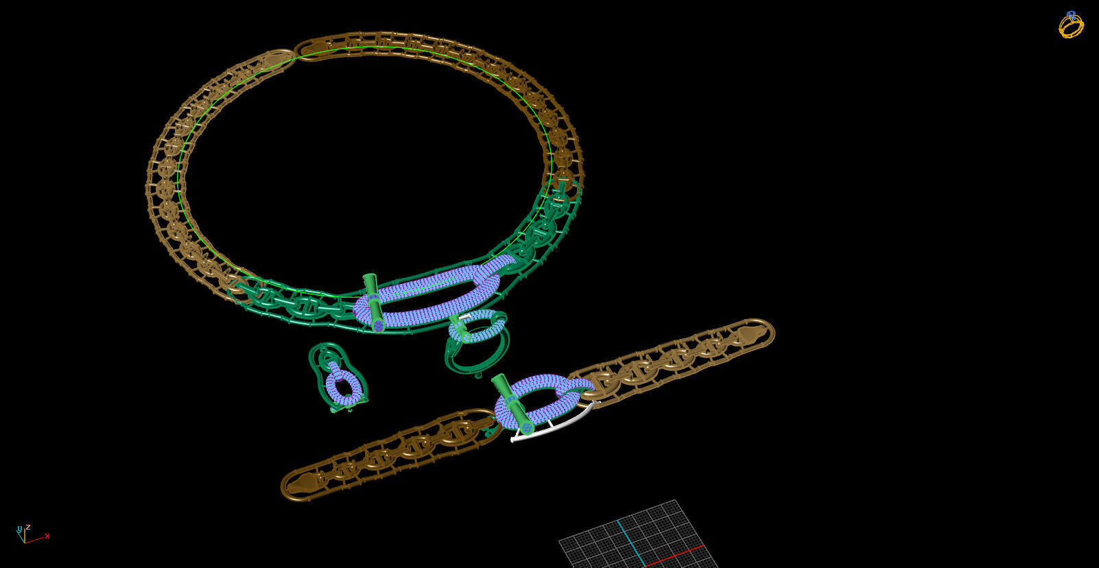 hermes kolye 3D print model_3