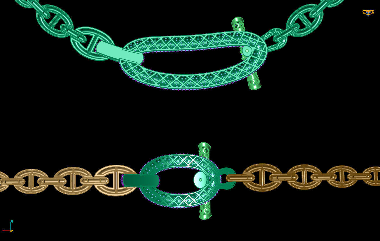 hermes kolye 3D print model_7