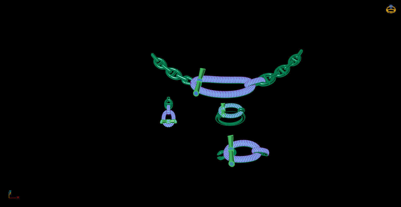 hermes kolye 3D print model_6