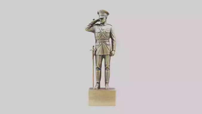 MedalWinning Soldier Tribute Sculpture model