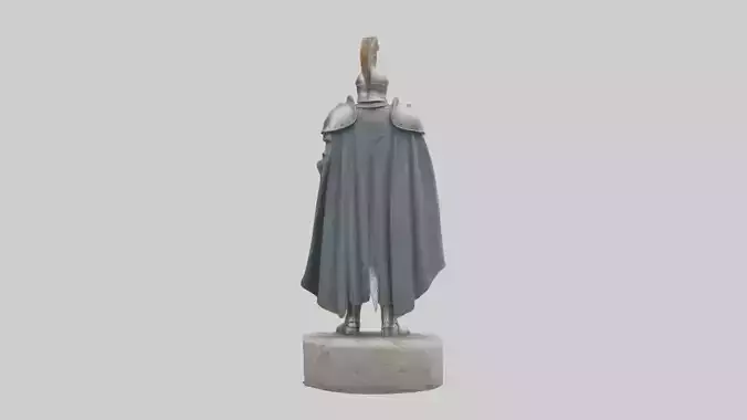 Medieval Castle Knight statue model
