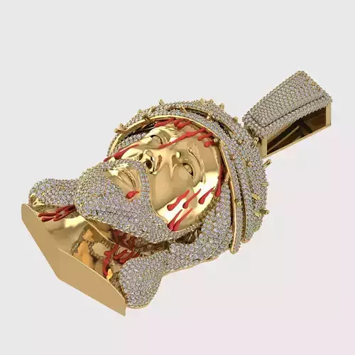 jesus pendant 3D print model