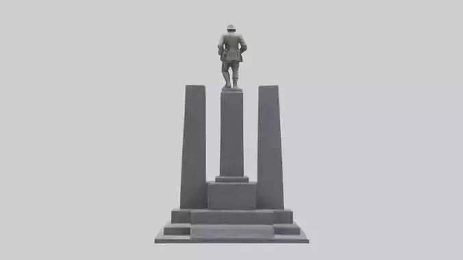 Memorial to the Fallen Soldiers statue model