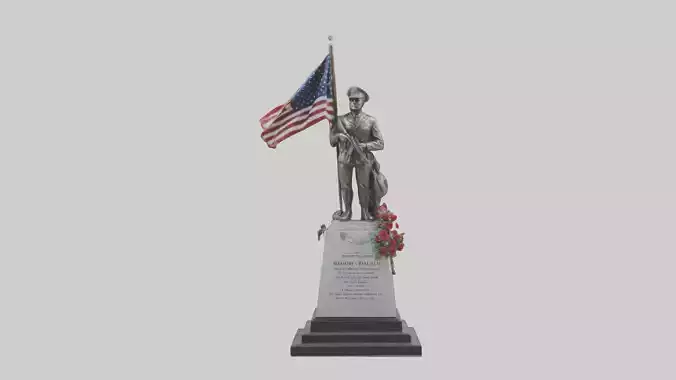 Memory of the Fallen Heroes statue model