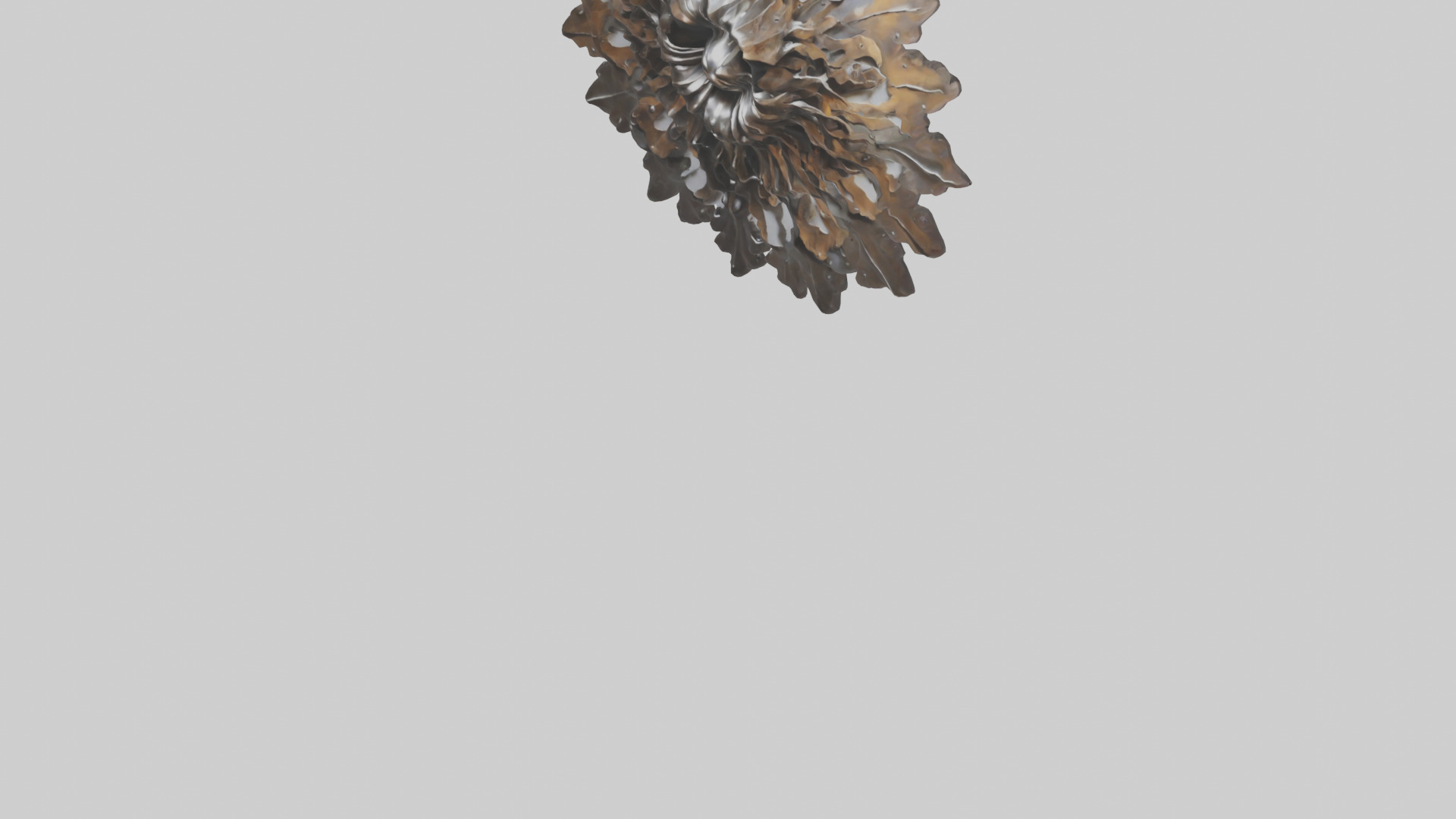 Metal wall art model Low-poly 3D model_5