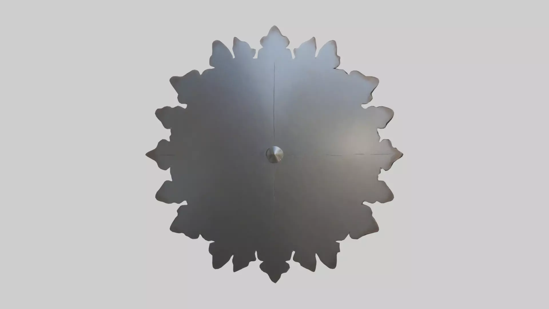 Metal wall art model Low-poly 3D model_0