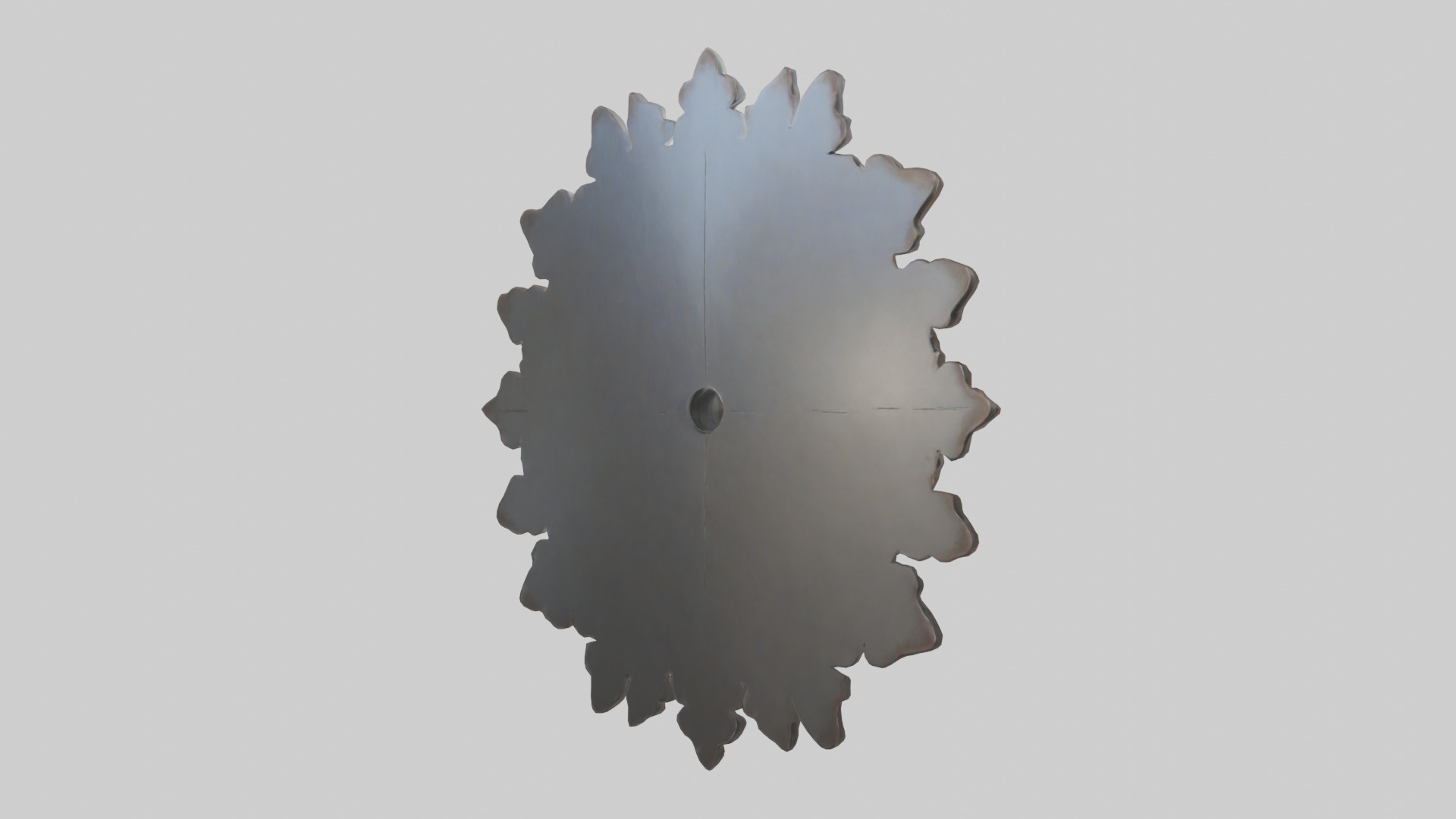 Metal wall art model Low-poly 3D model_2