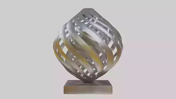 Metallic art sculpture model