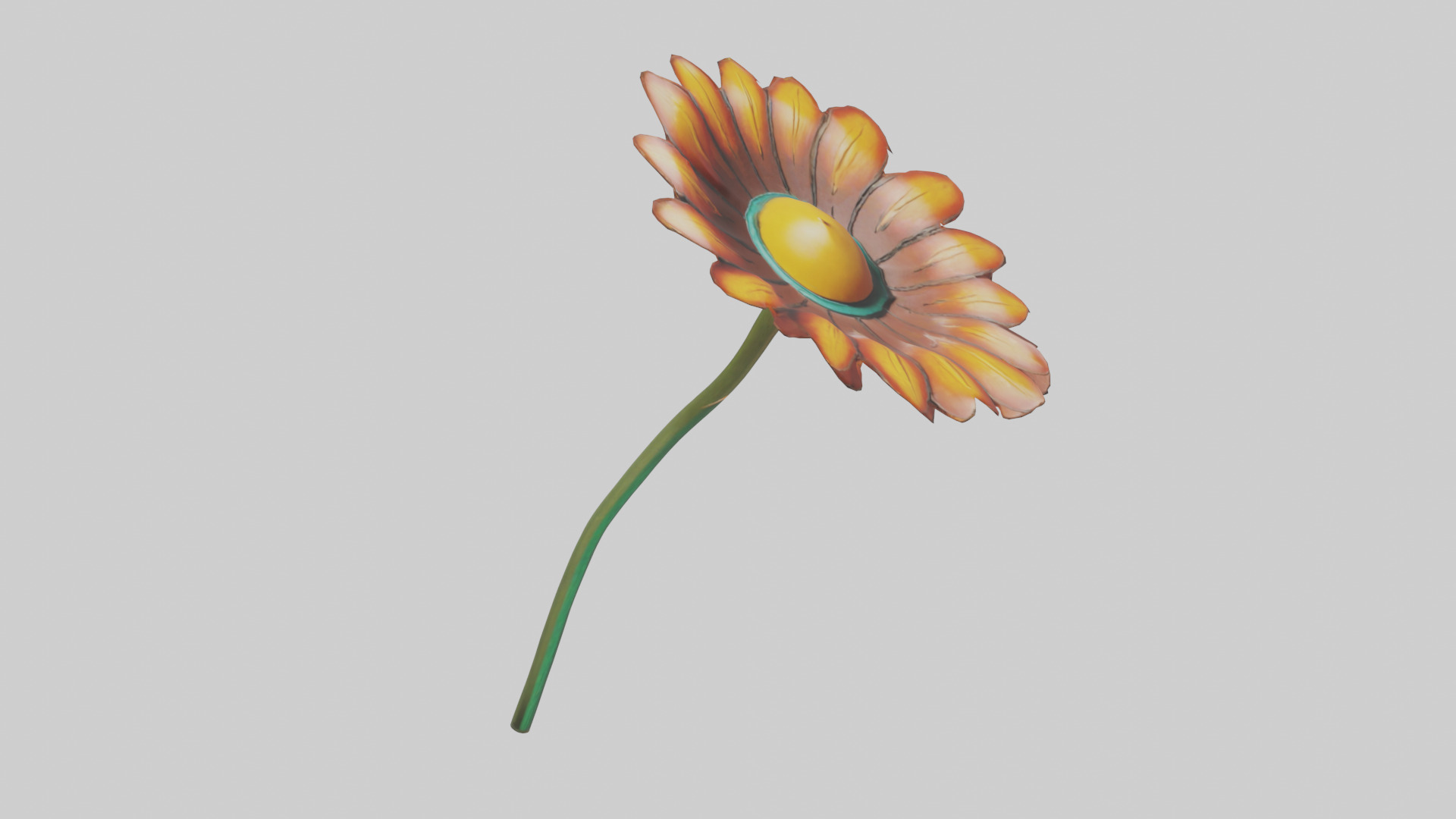 Mexican Hat Flower model Low-poly 3D model_11