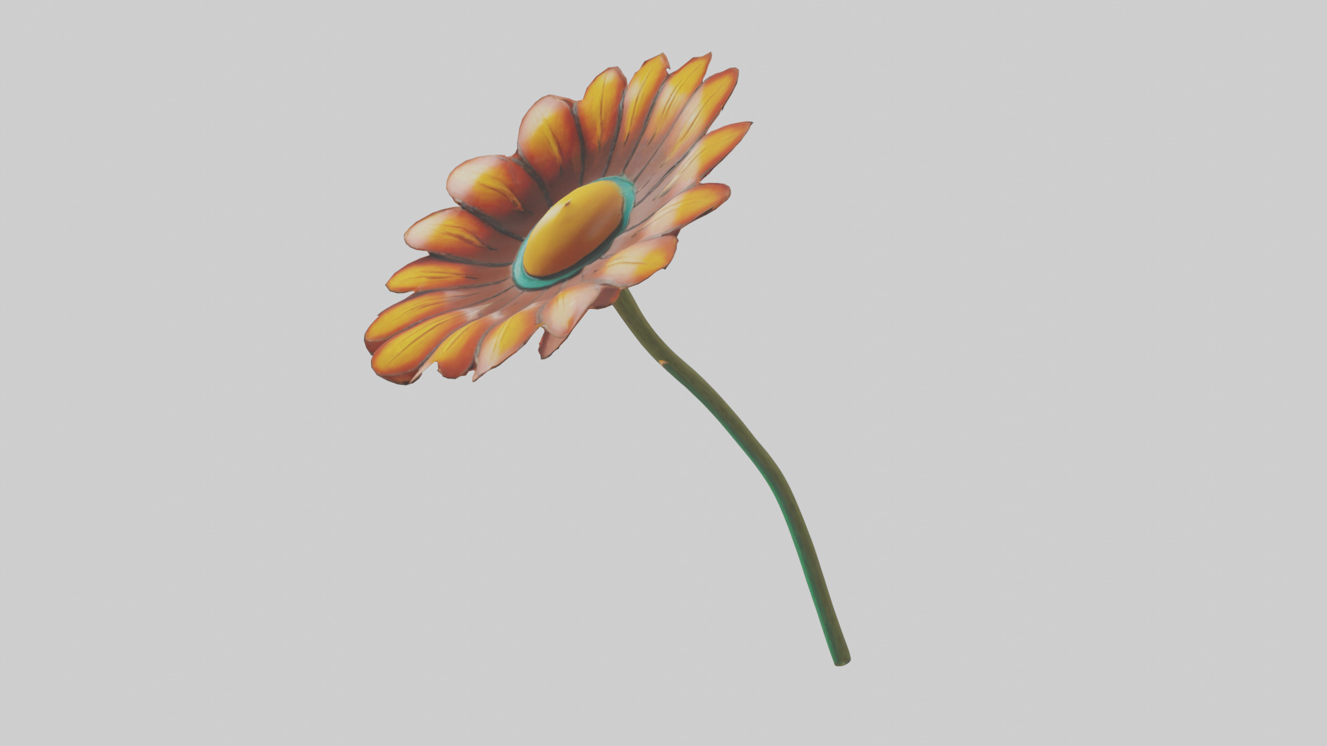 Mexican Hat Flower model Low-poly 3D model_10