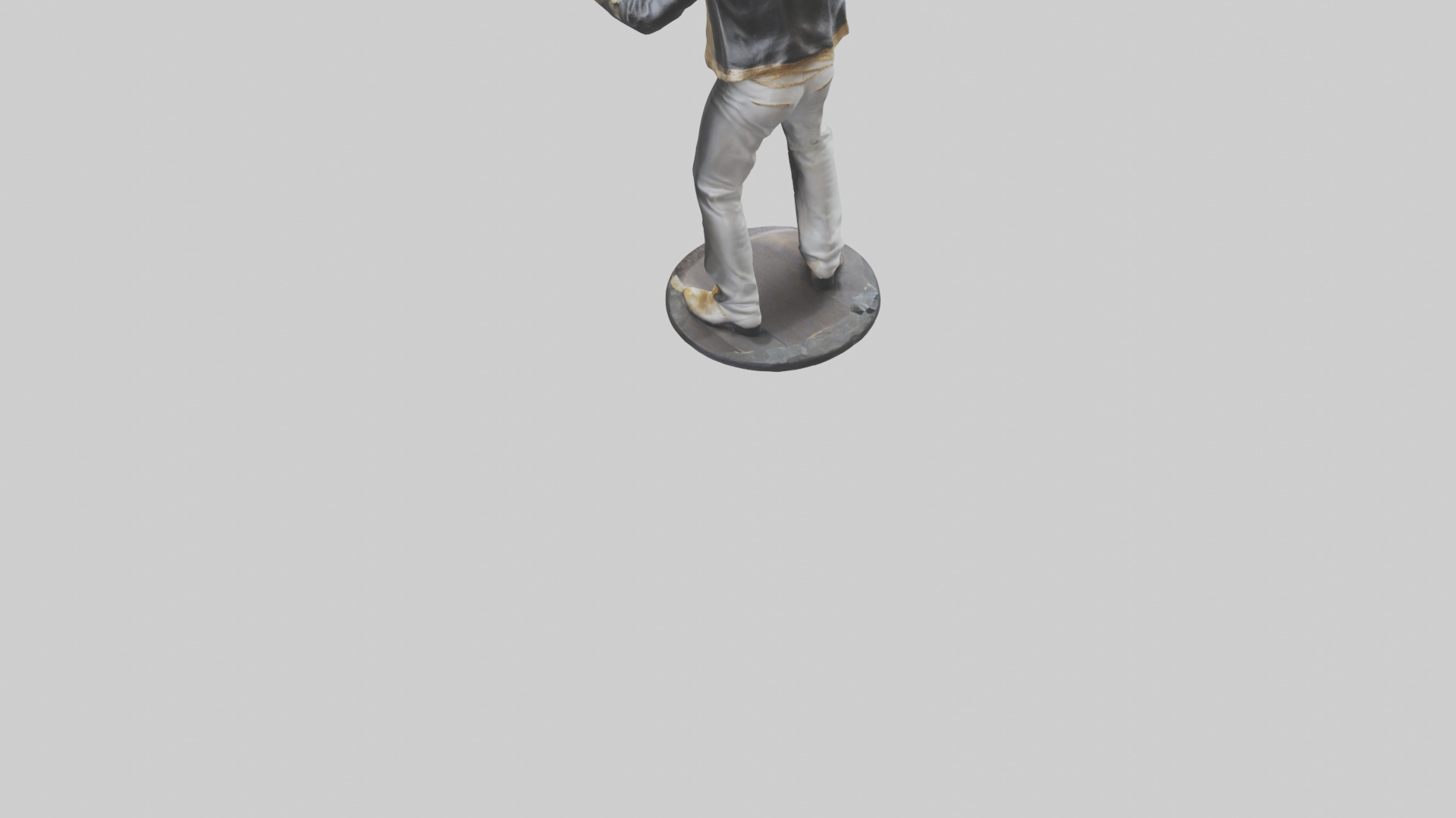 Michael Jackson statue model Low-poly 3D model_3
