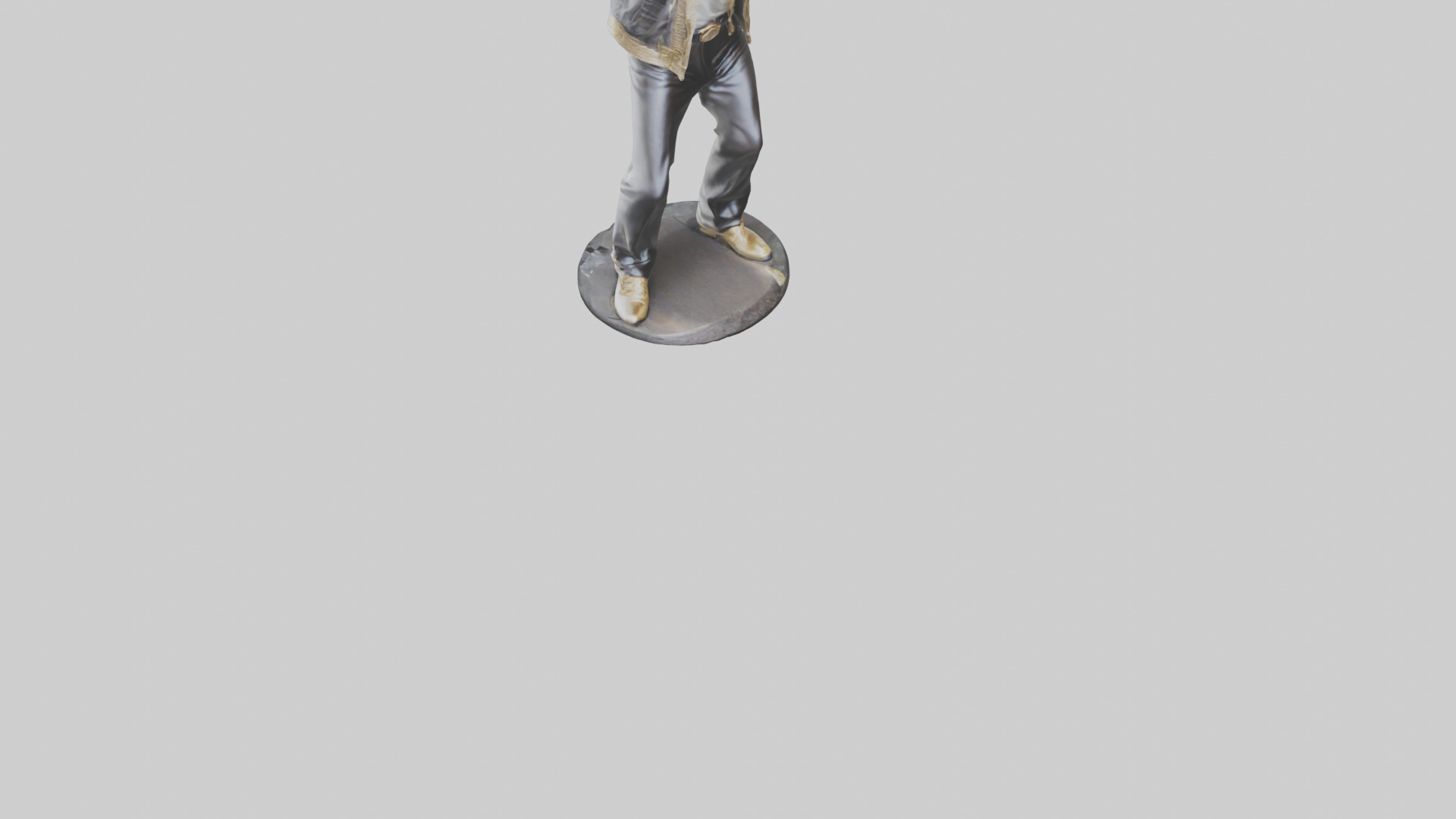 Michael Jackson statue model Low-poly 3D model_6