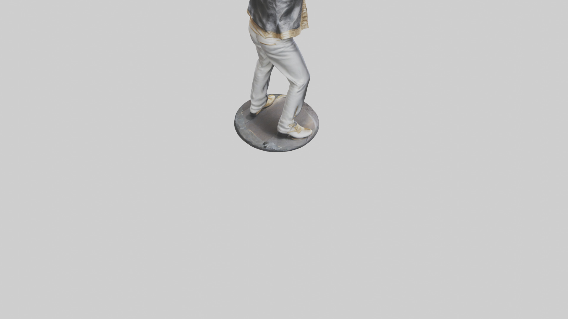 Michael Jackson statue model Low-poly 3D model_4